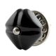 Solid Black Square Medium Ceramic Cabinet Knob